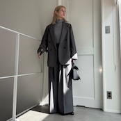 【受注予約:10月上旬入荷予定】ピークドラペルオーバーJK/ストライプ×グレー