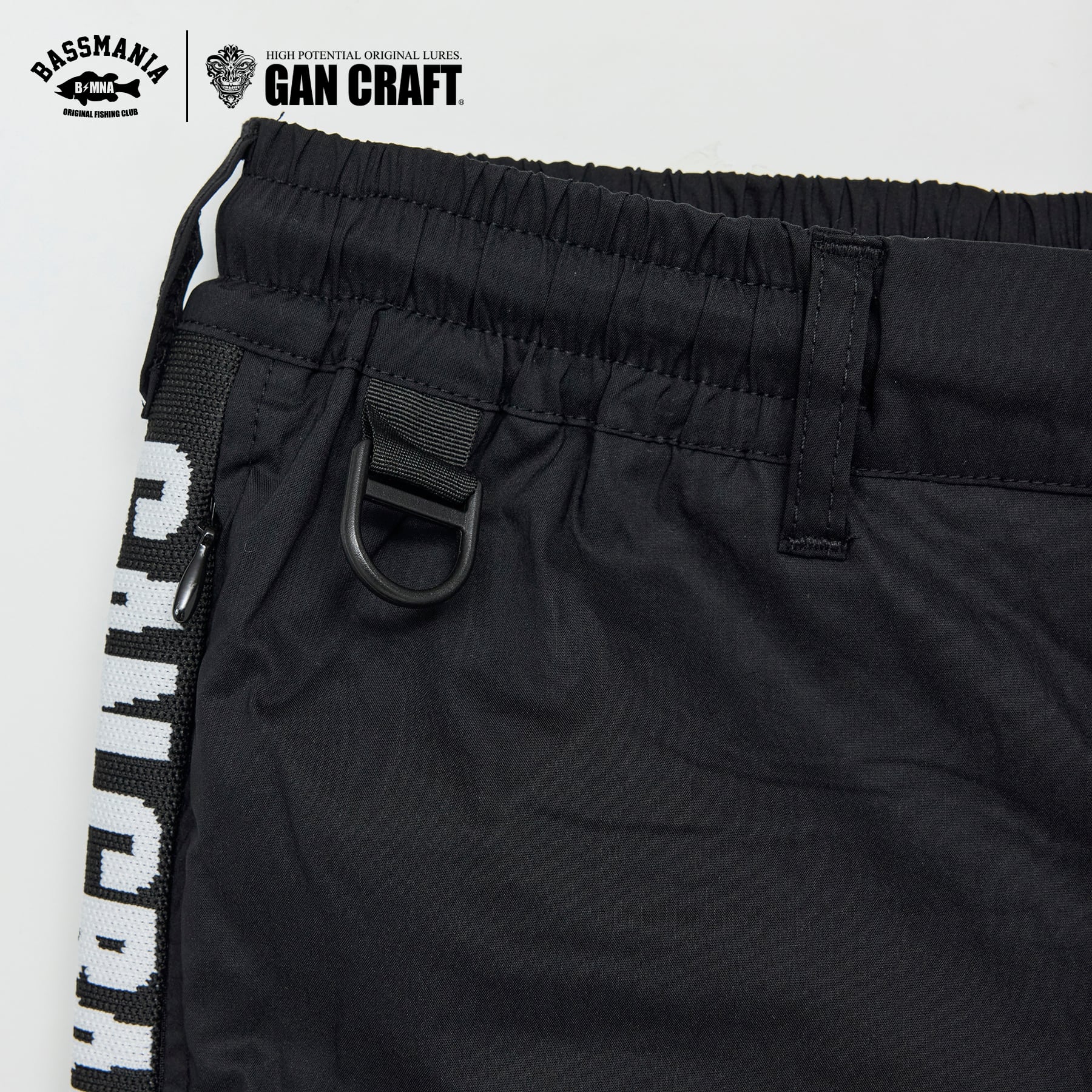 GANCRAFT×BASSMANIA】サイドリブ編みストレッチジョガーパンツ