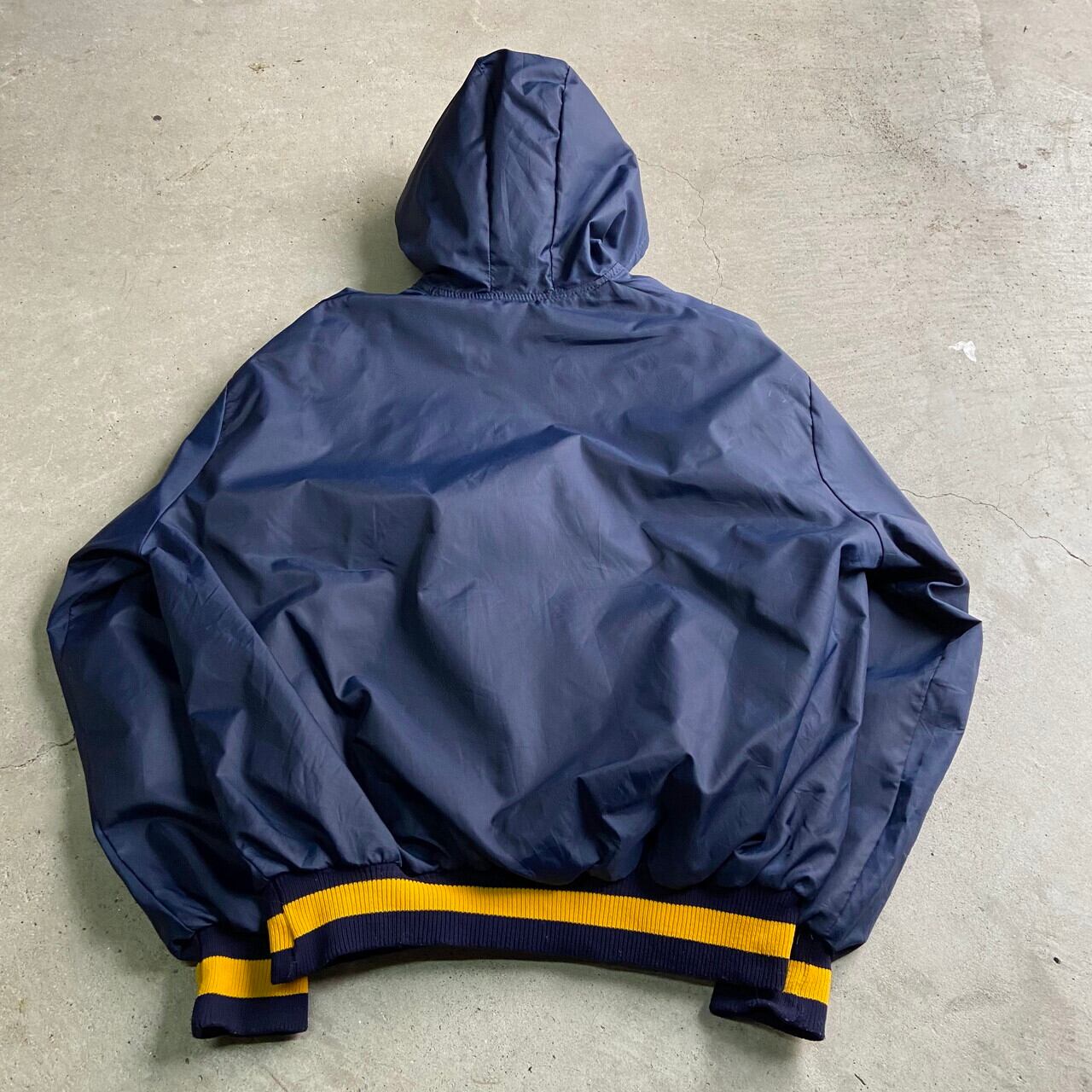 80年代 DeLONG デロング ハーフジップ ナイロンプルオーバースタジャン