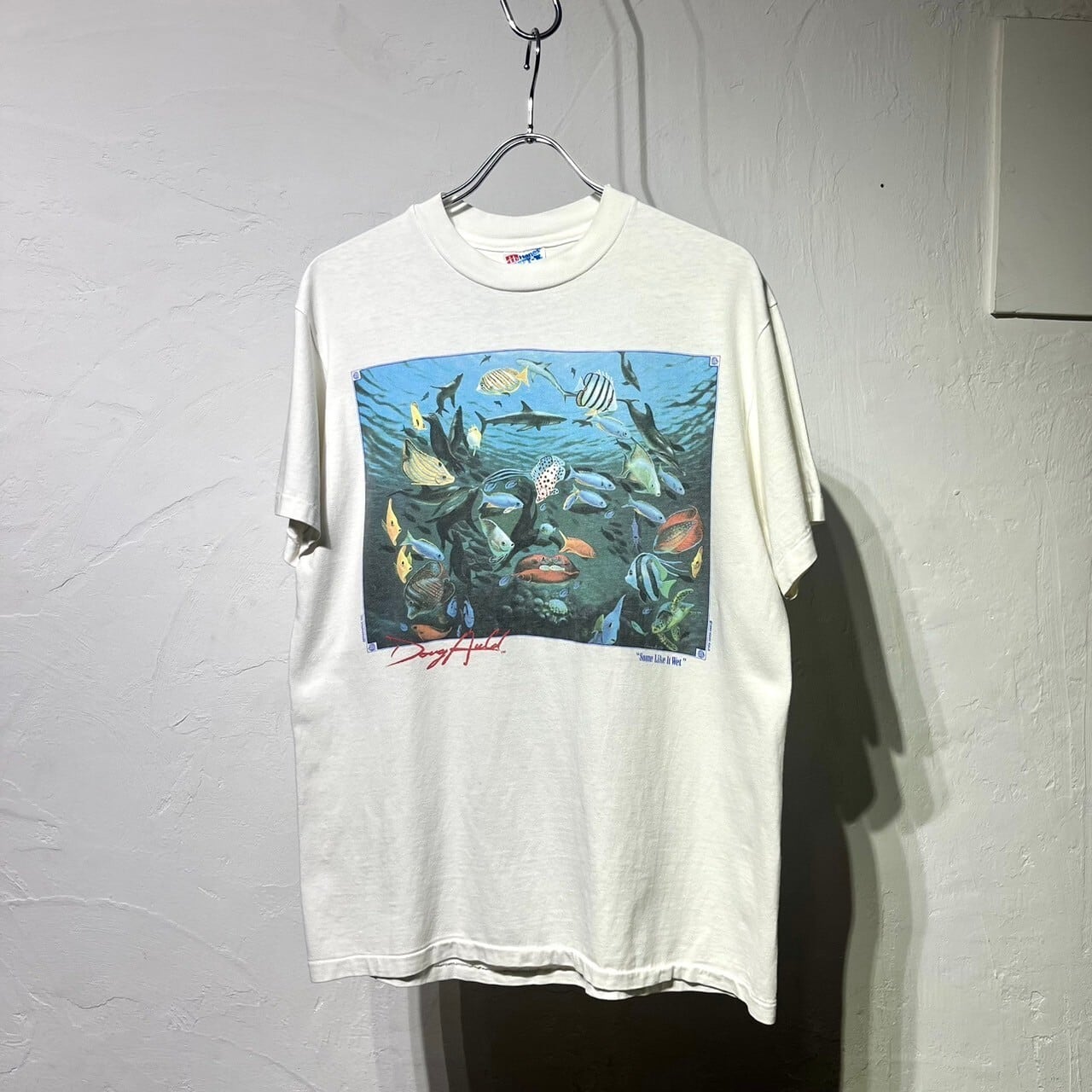 90s(1992) DOUG AULD "Marilyn Monroe" Print Tee USA製