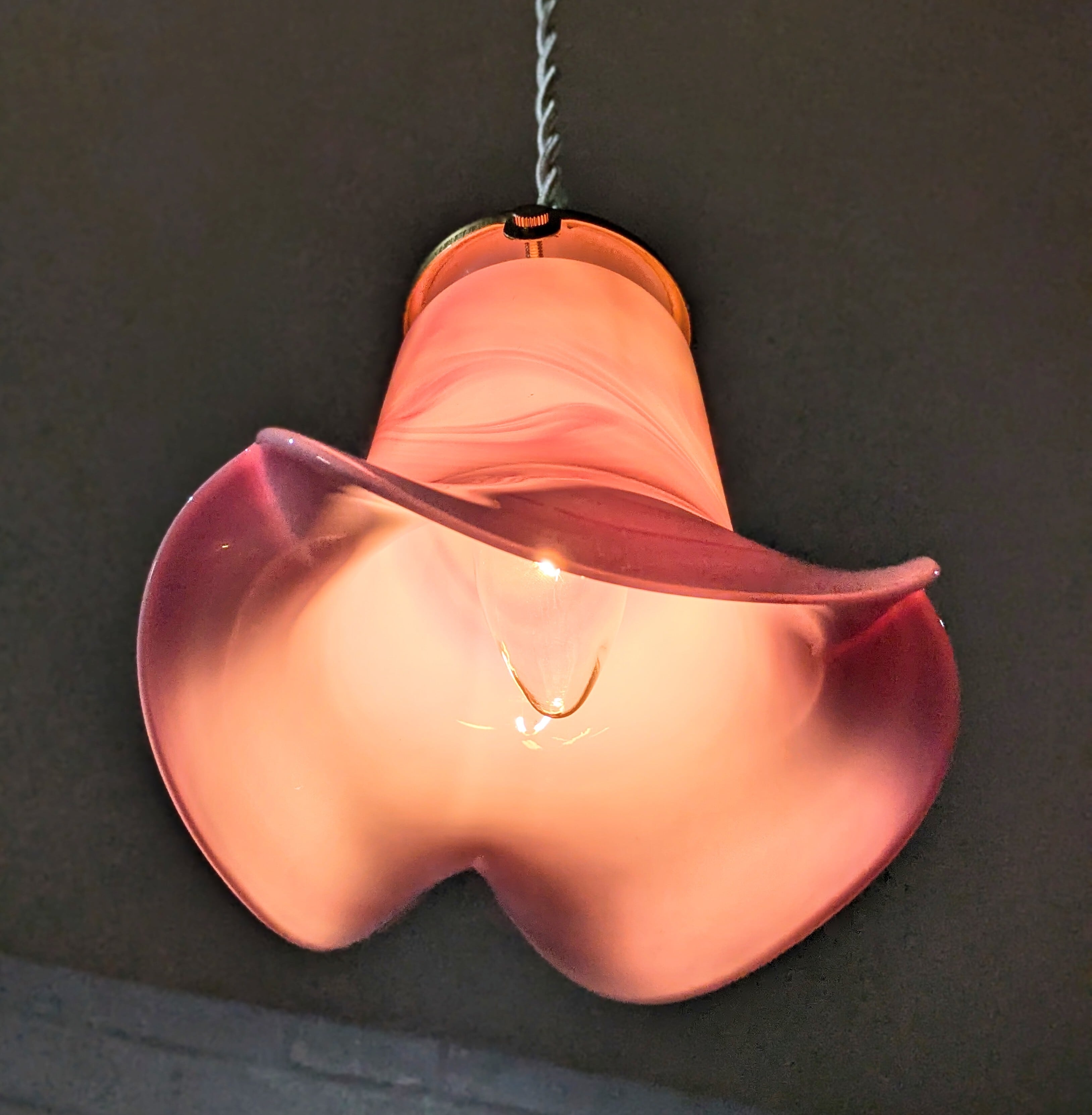 Vianne フランス ヴィンテージ ランプシェード [フルール]マーブル