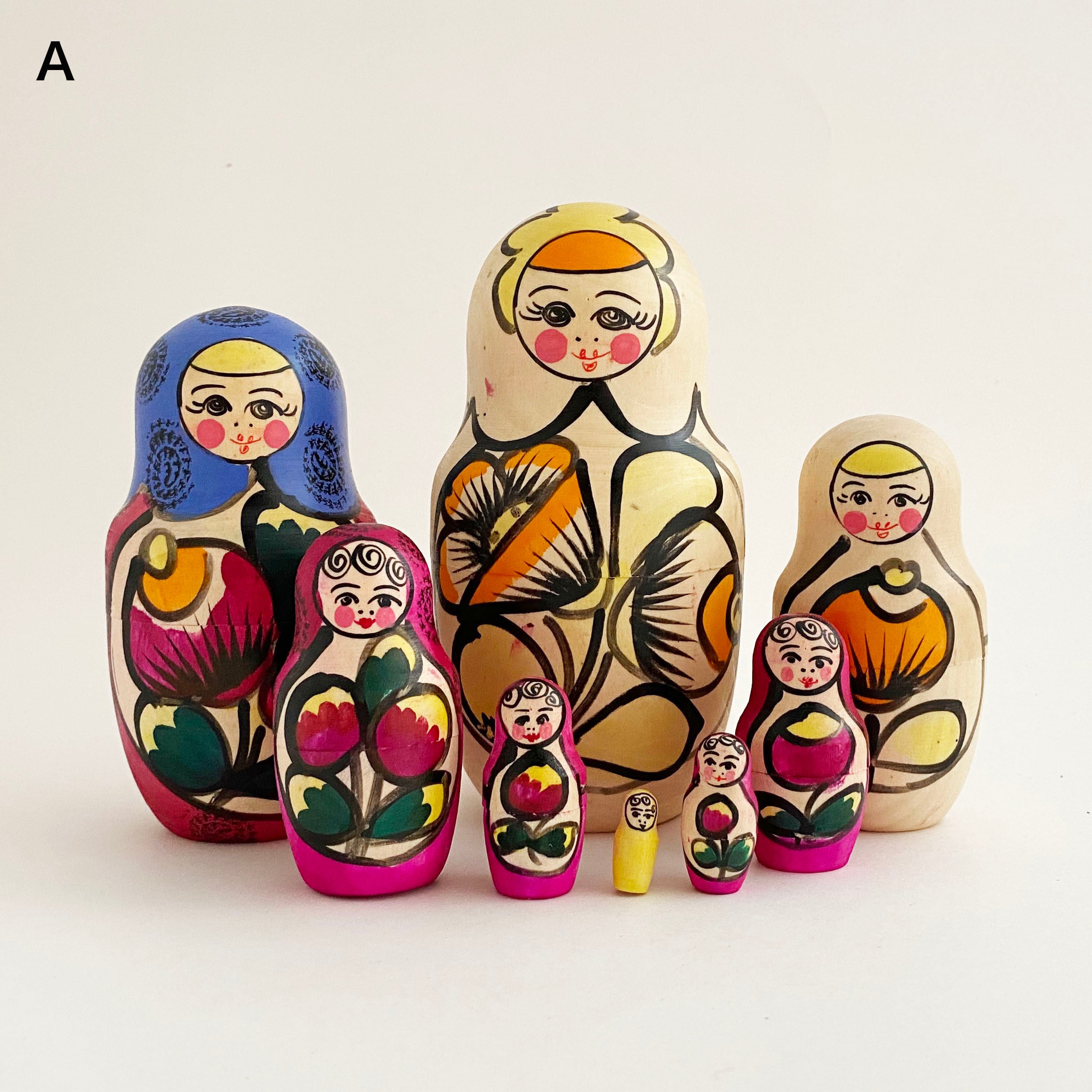 シンプル マイダン産マトリョーシカ / 8個組