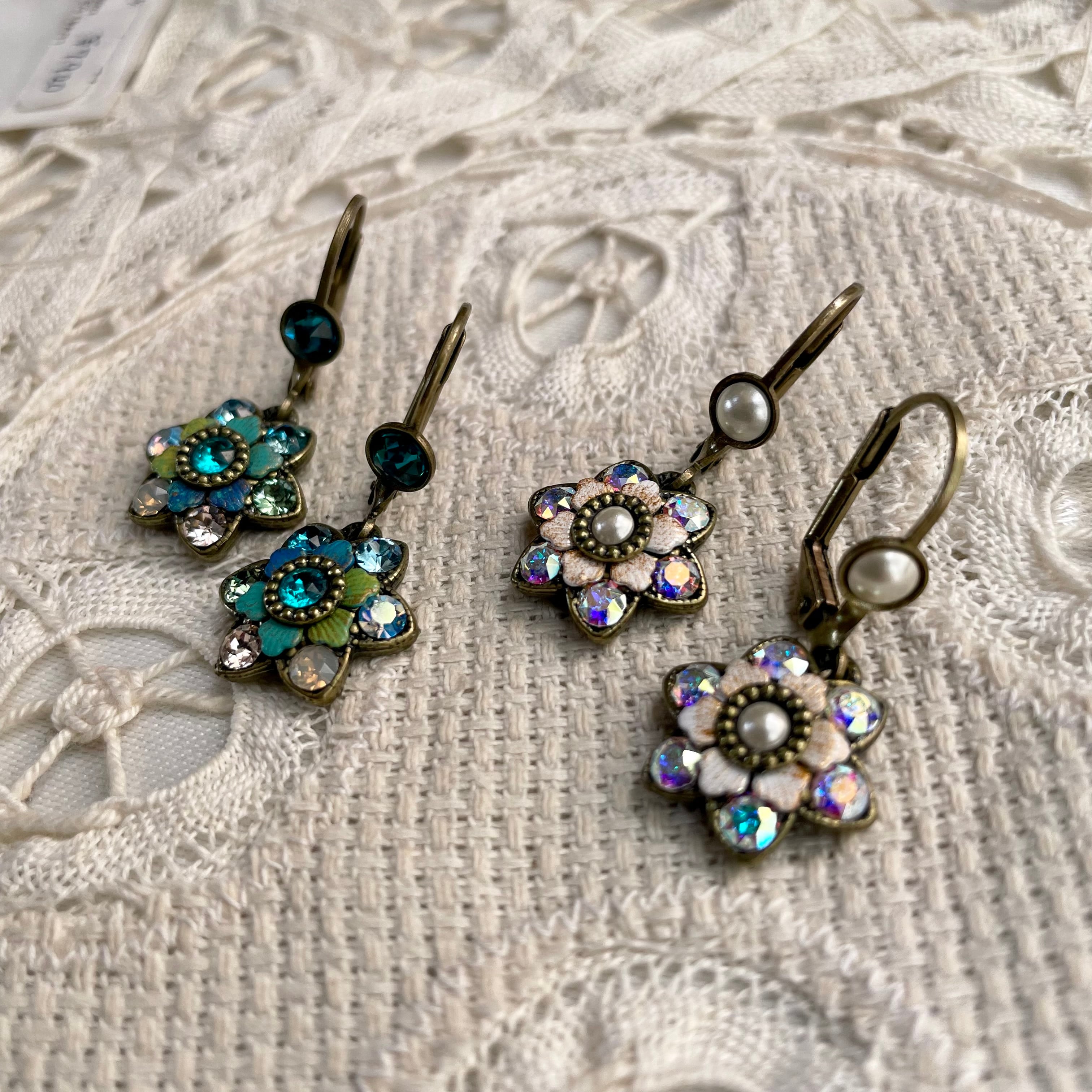 【Michal Negrin】ミハエル ネグリン★ パープル系 ピアス