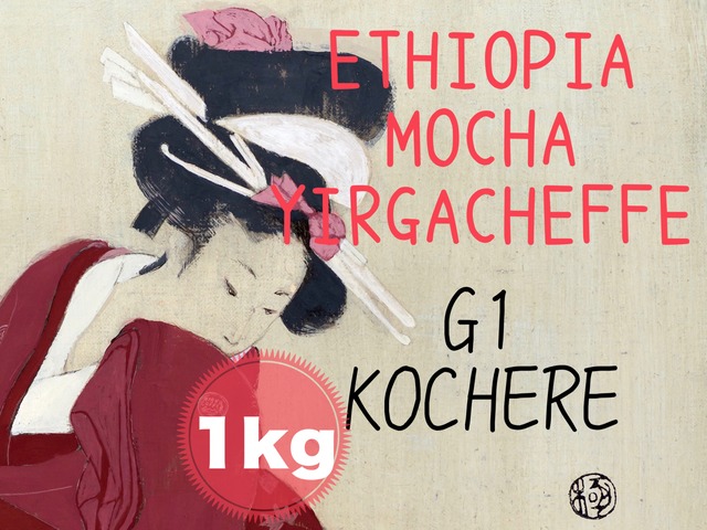 エチオピア　モカ　イリガチャフG１　コチャレ｜もっとお得な１kg コーヒー豆【ハイロースト】