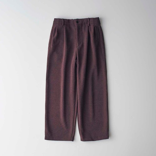 CURLY&Co./MOLLE YARN TWILL KNIT WIDE PANTS