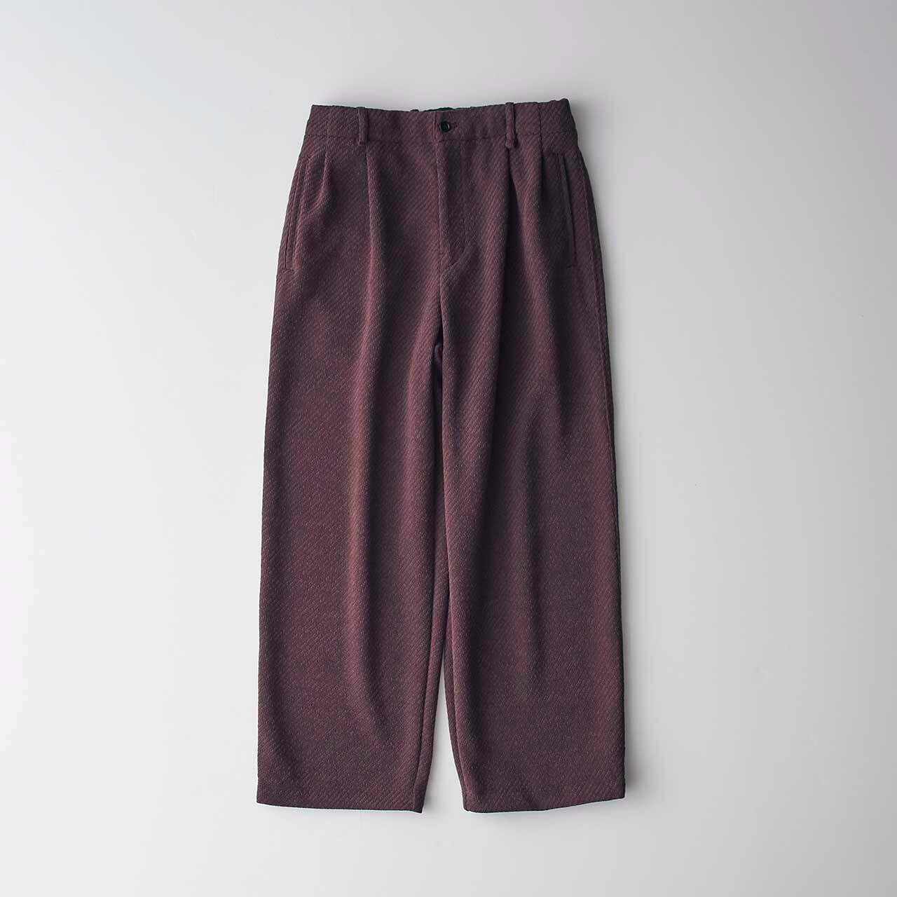 CURLY&Co./MOLLE YARN TWILL KNIT WIDE PANTS