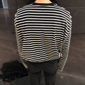 ルーズボーダーロングTシャツ　MT0080056