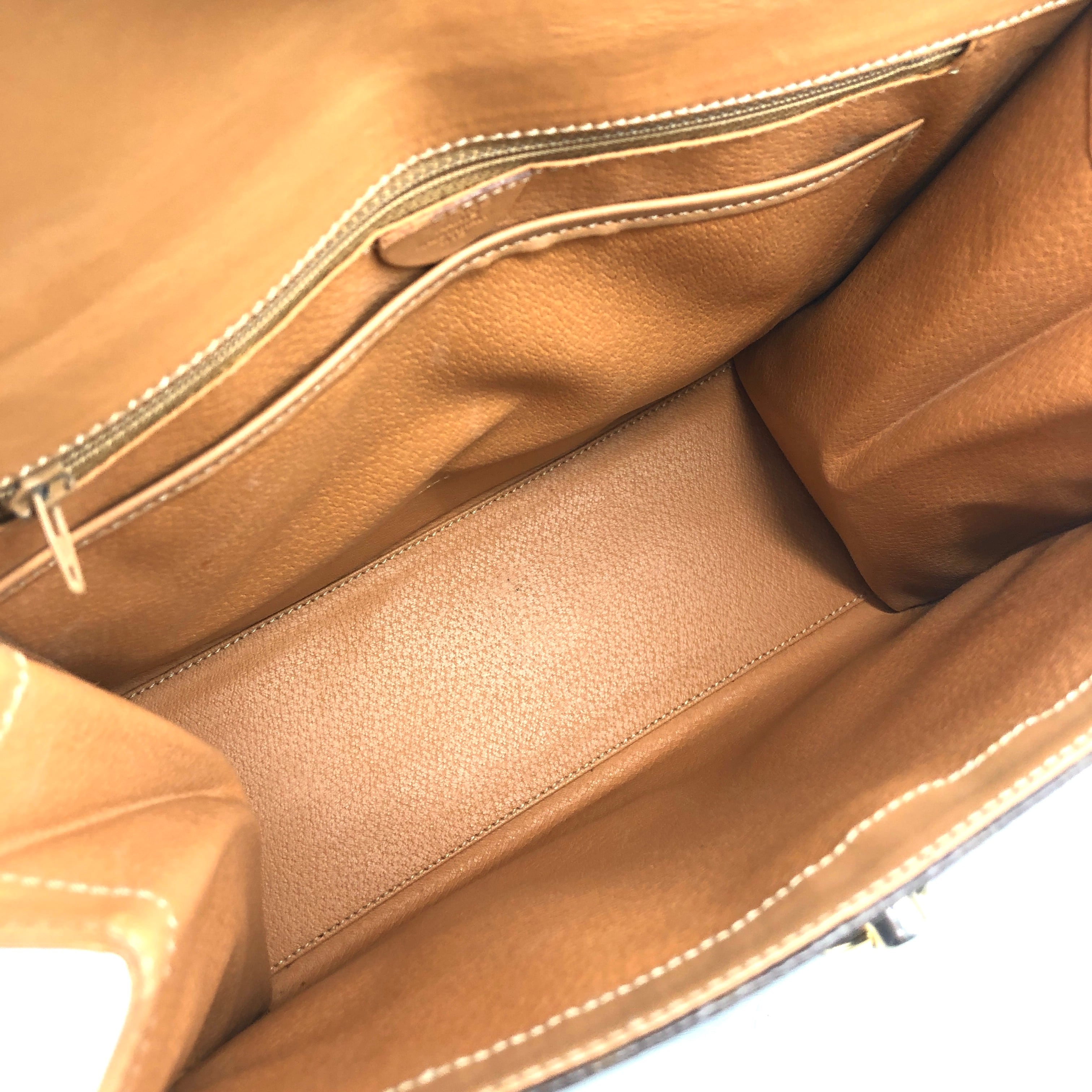 CELINE セリーヌ マカダム ハンドバッグ ブラウン ガンチーニ CELINE セリーヌ マカダム ハンドバッグ ブラウン ガンチーニ