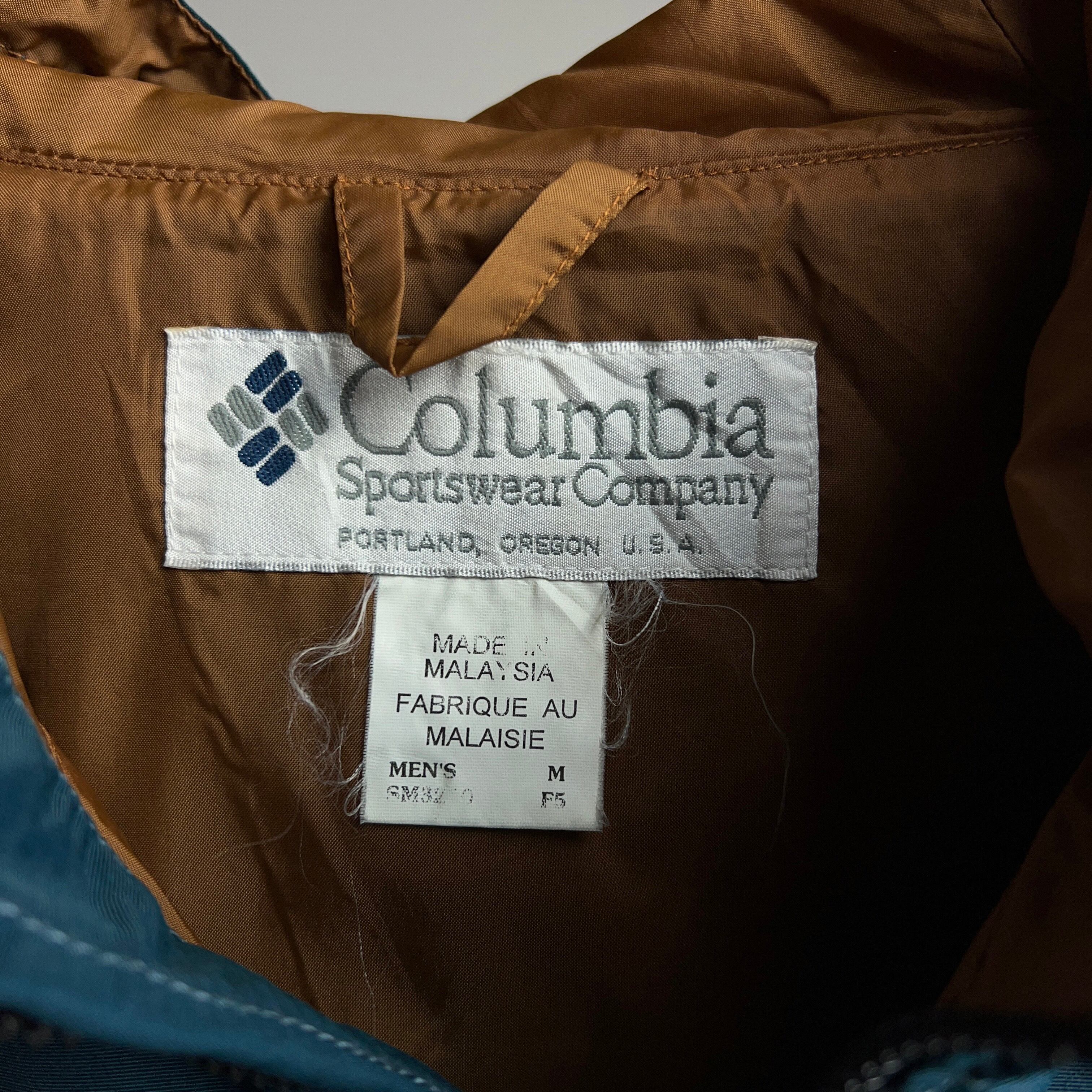 90's “Columbia” Nylon Pullover Jacket SIZE M 90年代 コロンビア 白