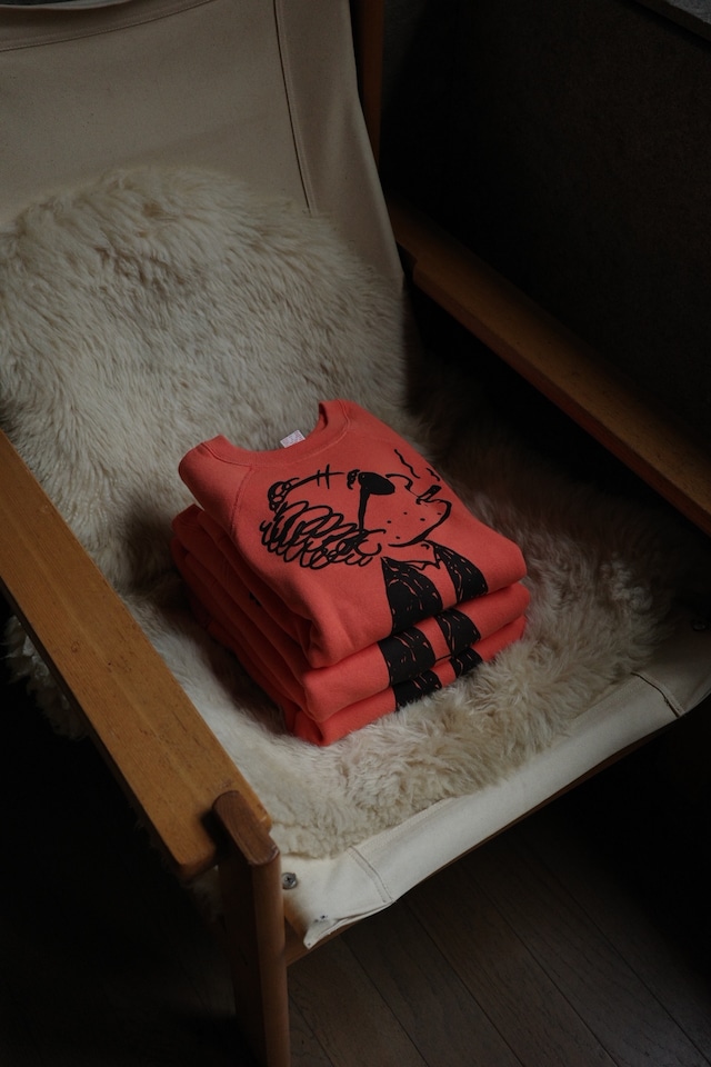 Godard / 1960s style print sweat (orange)