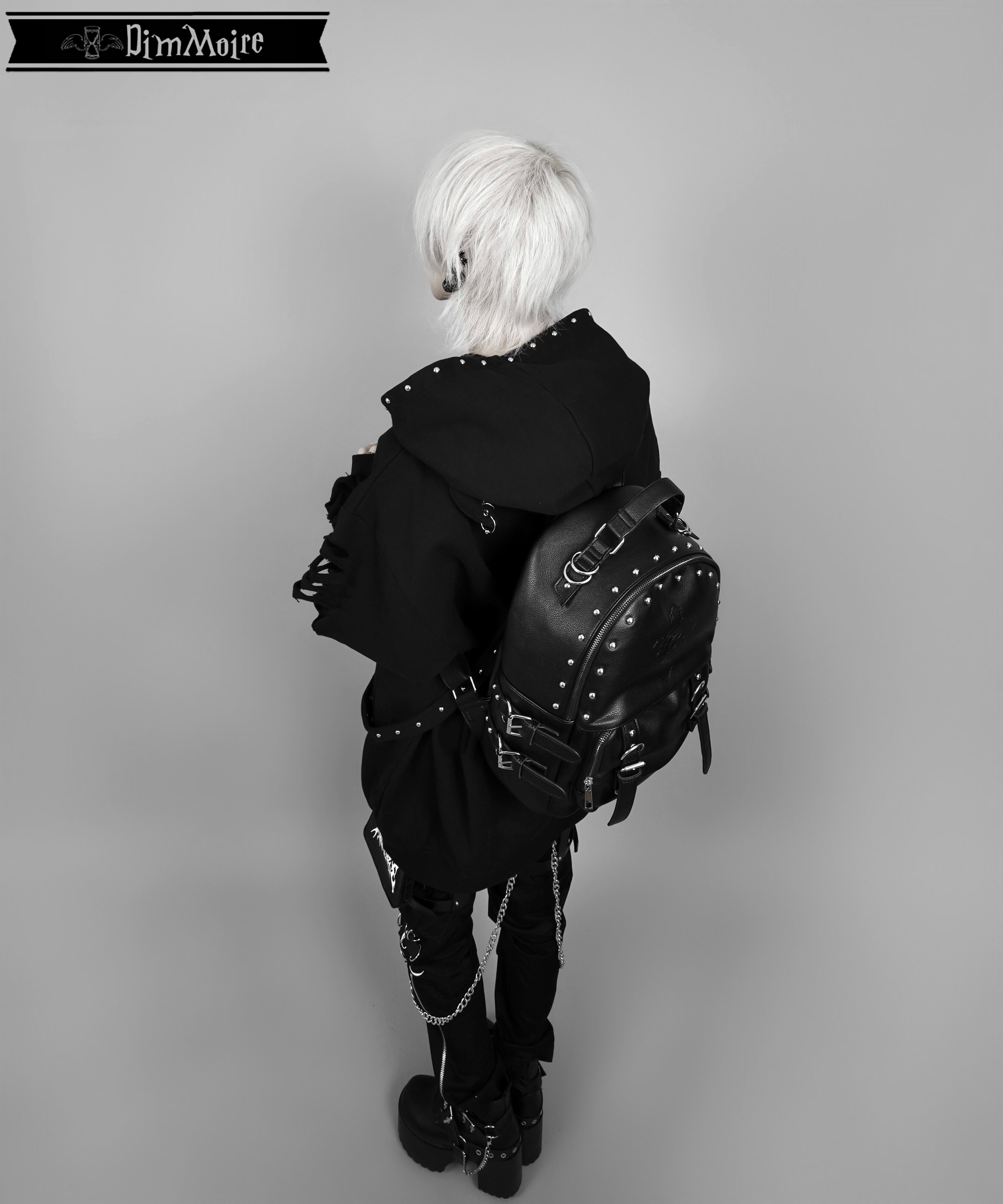 dim moire ディムモアールSkull刻印スタッズリュック
