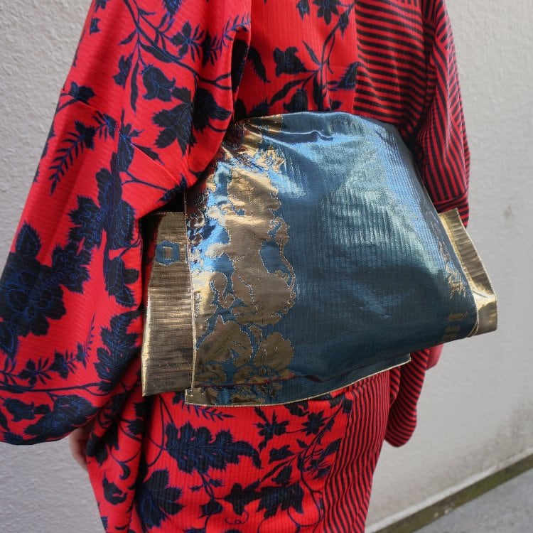 大人兵児帯【エスペランサ】 男女兼用 Unisex】Rumi Rock兵児帯「ギラヘコ」ライオン更紗