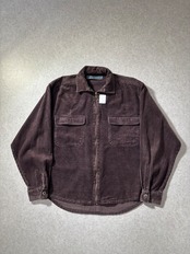 90s~ corduroy zip-up shirt