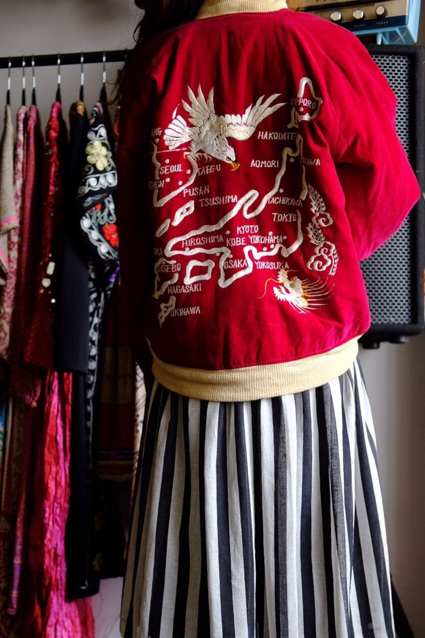 50s-60s 別珍 souvenir jacket | 8 1/2 hakka nibunnoichi