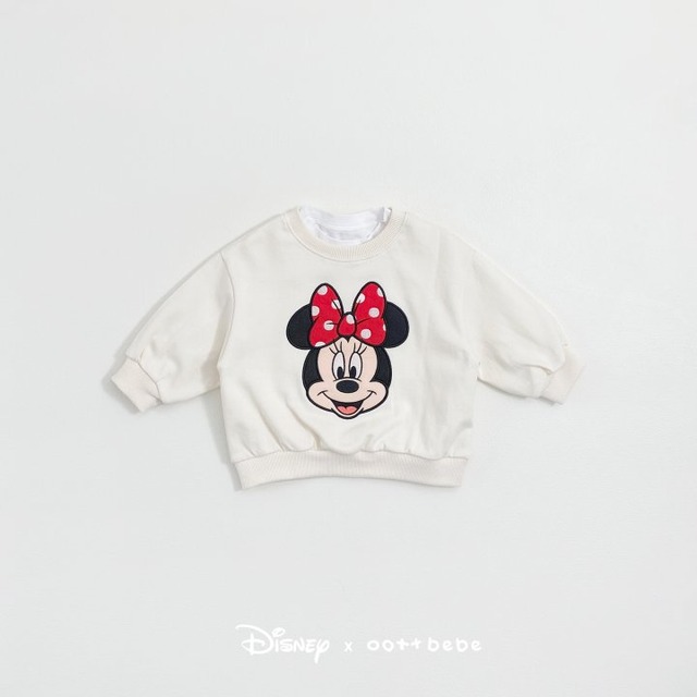 【取寄】oottbebe｜disney minnie sweatshirt｜ディズニー ミニースウェット｜XS-XL｜kids｜26 spring
