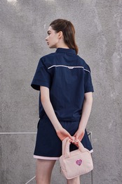 GOXO ゴーエックスオー フォーリングインゴルフシャツツーピースネイビー