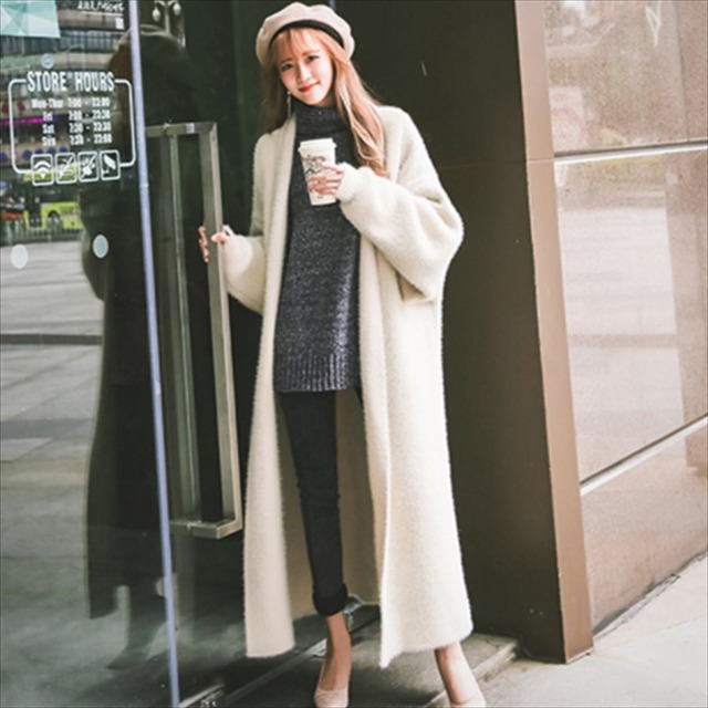 【送料無料】 ロングコート  無地  シンプルデザイン  長袖  マキシ丈  レディースファッション  可愛い  カジュアル系  ノーカラーコート  エレガント系  きれいめ  大人可愛い  シンプルデザイン  冬  お出かけ　レディースファッション  可愛い