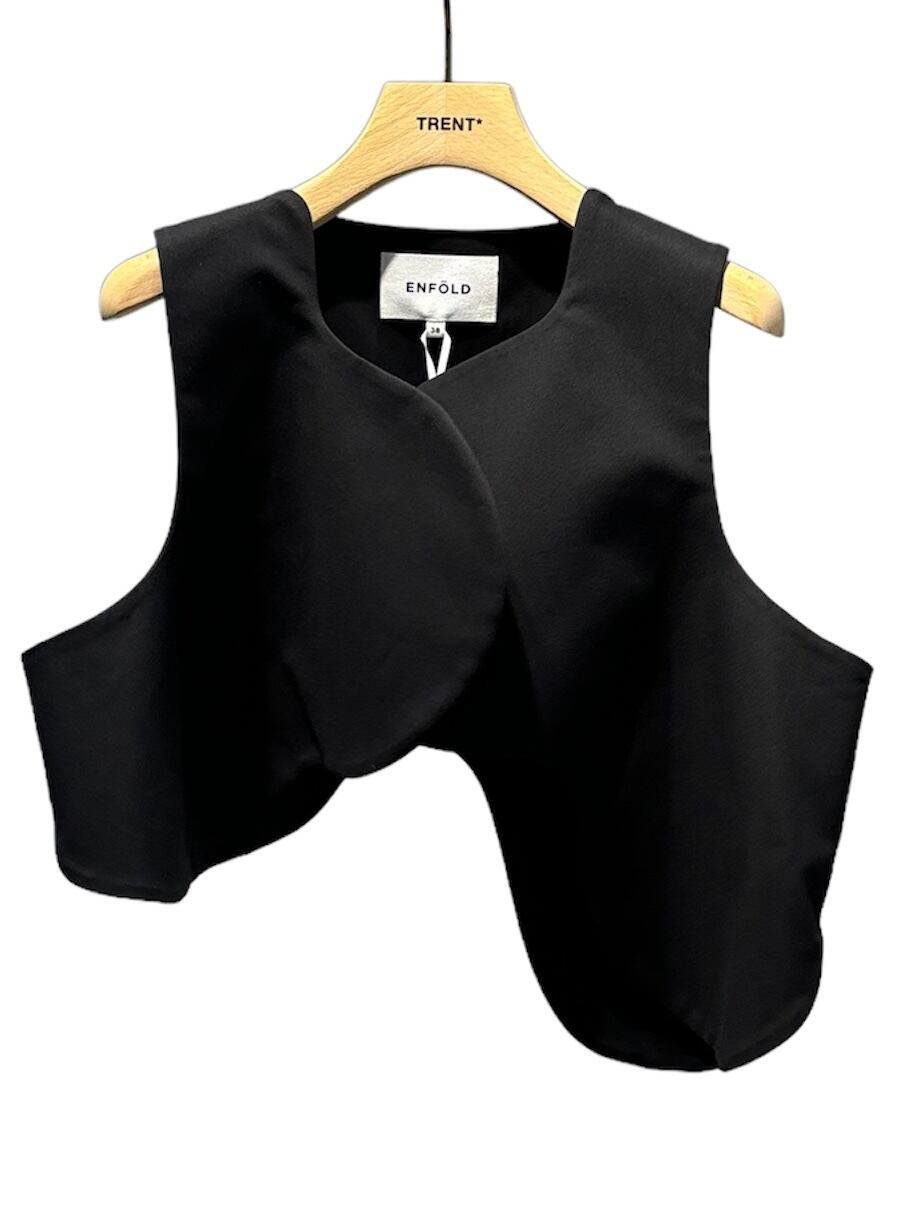 24SS】ENFOLD エンフォルド / WAVE CROPPED VEST | TRENTオンライン 