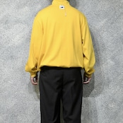 custom draw cord half zip long sleeve tee