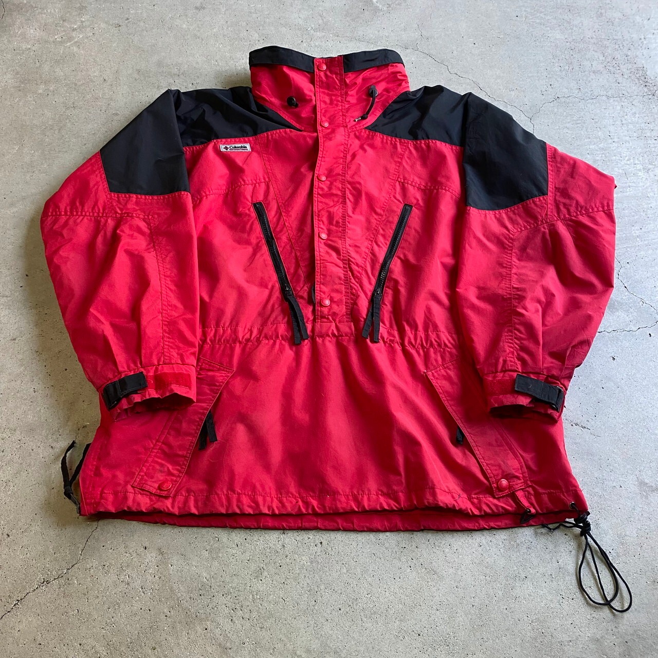 90年代 Columbia コロンビア アノラックパーカー プルオーバーナイロン 