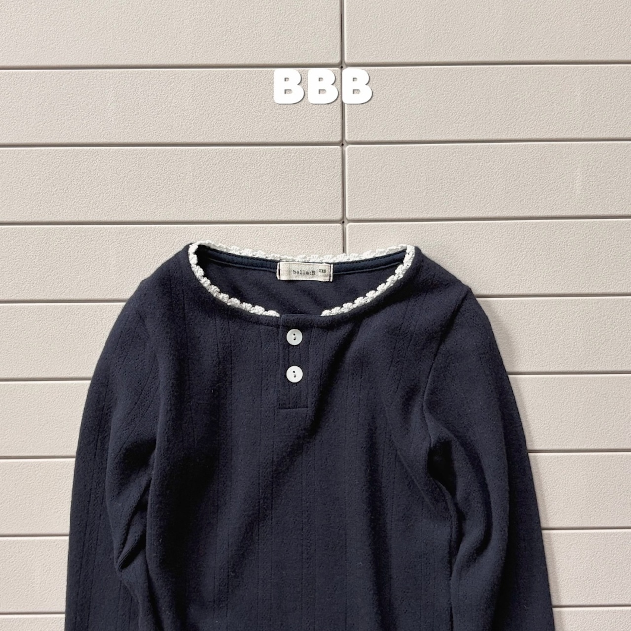 韓国子供服 / 26Autumn / 〖取寄〗BBB / レースTシャツ / ユニセックス / キッズ服 *XXS~XL*
