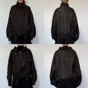 Brushed faded eco leather JK/brown