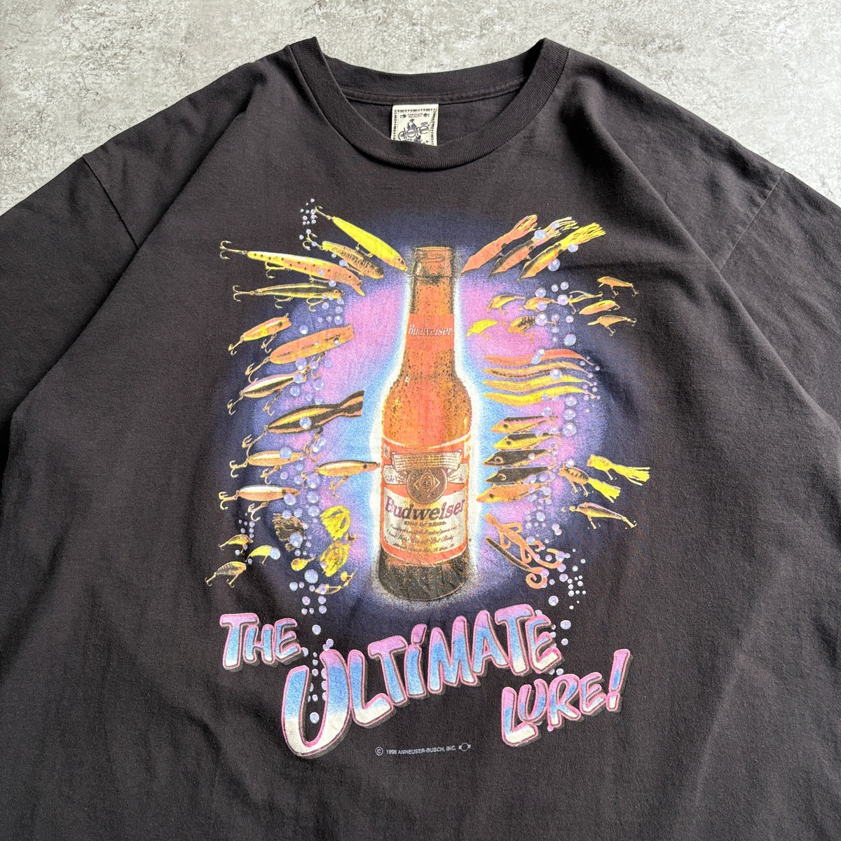 90s USA製 Budweiser THE ULTIMATE LURE! Printed T-shirt | Que Pacho