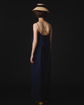 【suie】Gold ring spaghetti strap dress/リングキャミソールマキシドレス