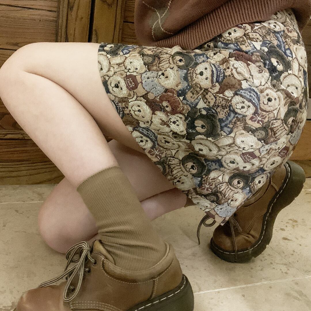 ジャガードテディベアスカート LK584 | Like a