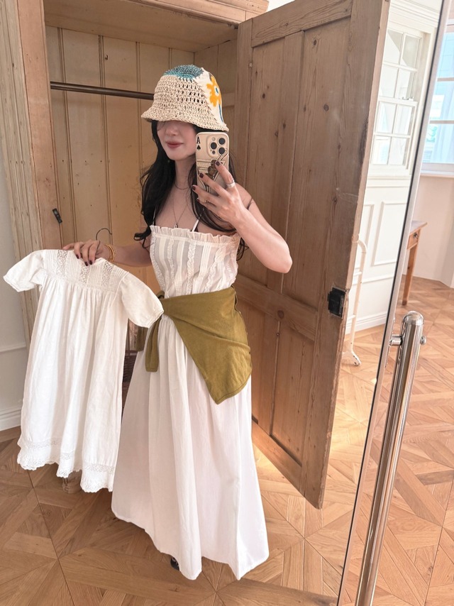 《予約》ojo de papa ¨ adult) mango dress ... white ¨ 2nd 26summer