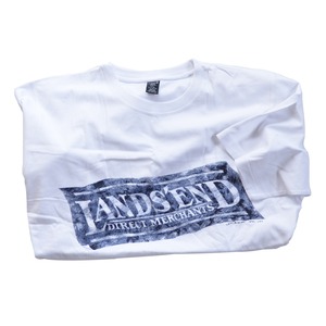 mint USED☆ LANDS' END 1994 LANDS' END 水彩画調プリント TEE
