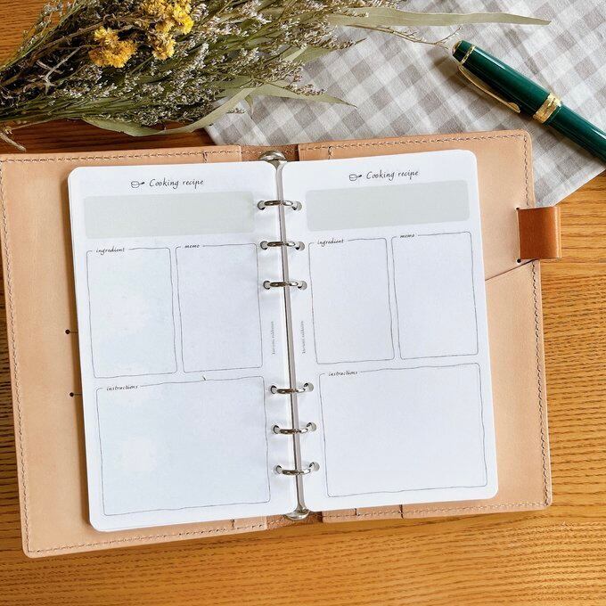 バイブルサイズ/お料理レシピリフィル