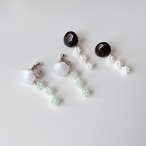 大人可愛い ビーズで編む フラワービーズピアス / イヤリング｜サムネイル1