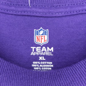 NFL　フットボール　Tシャツ　半袖　チームアパレル　バイキングス　紫　XL