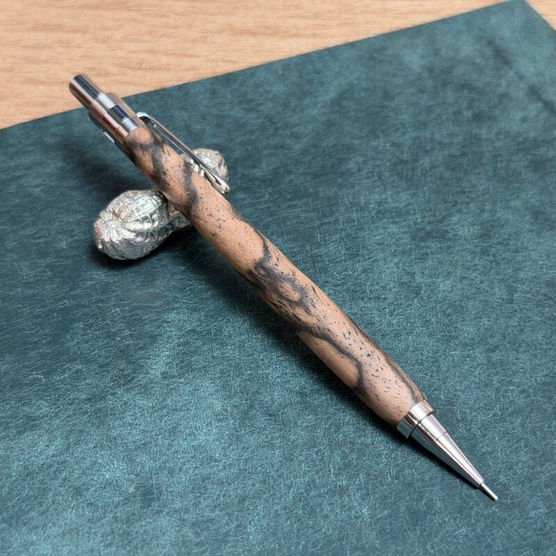 04963 黒柿孔雀杢 上杢 DM-1 シャープペンシル 0.5mm | クラフト工房