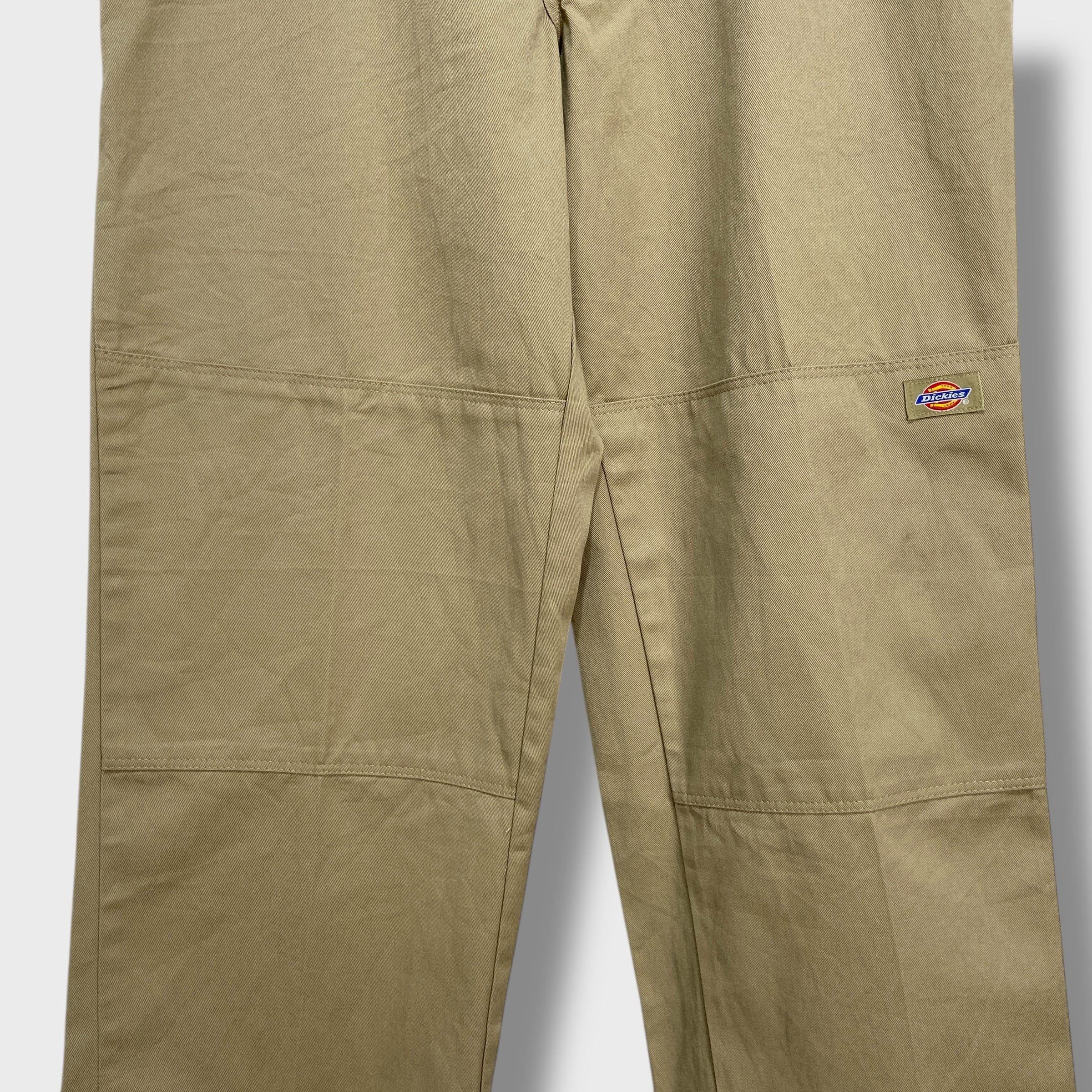 Dickies ディッキーズ ダブルニーワークパンツ ワイド ベージュ W34
