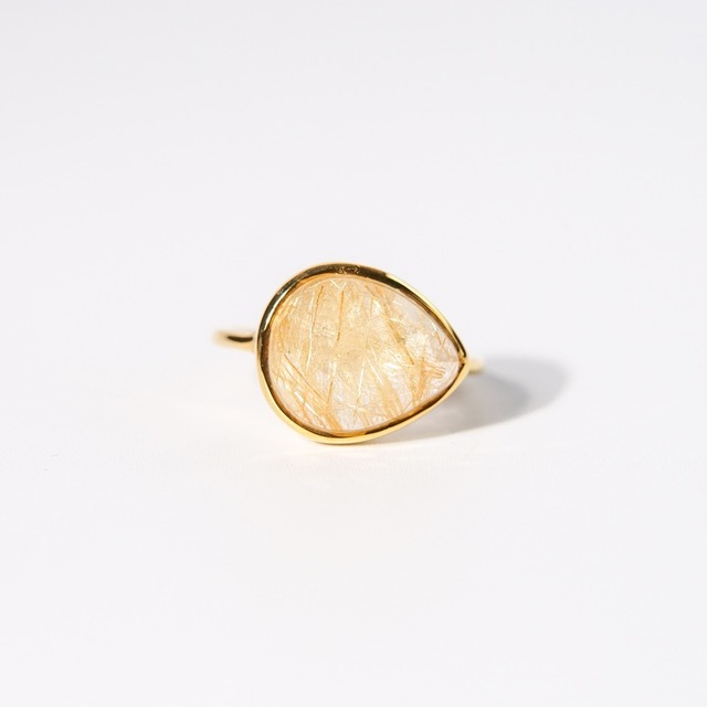 【12号】ルチルクォーツ リング