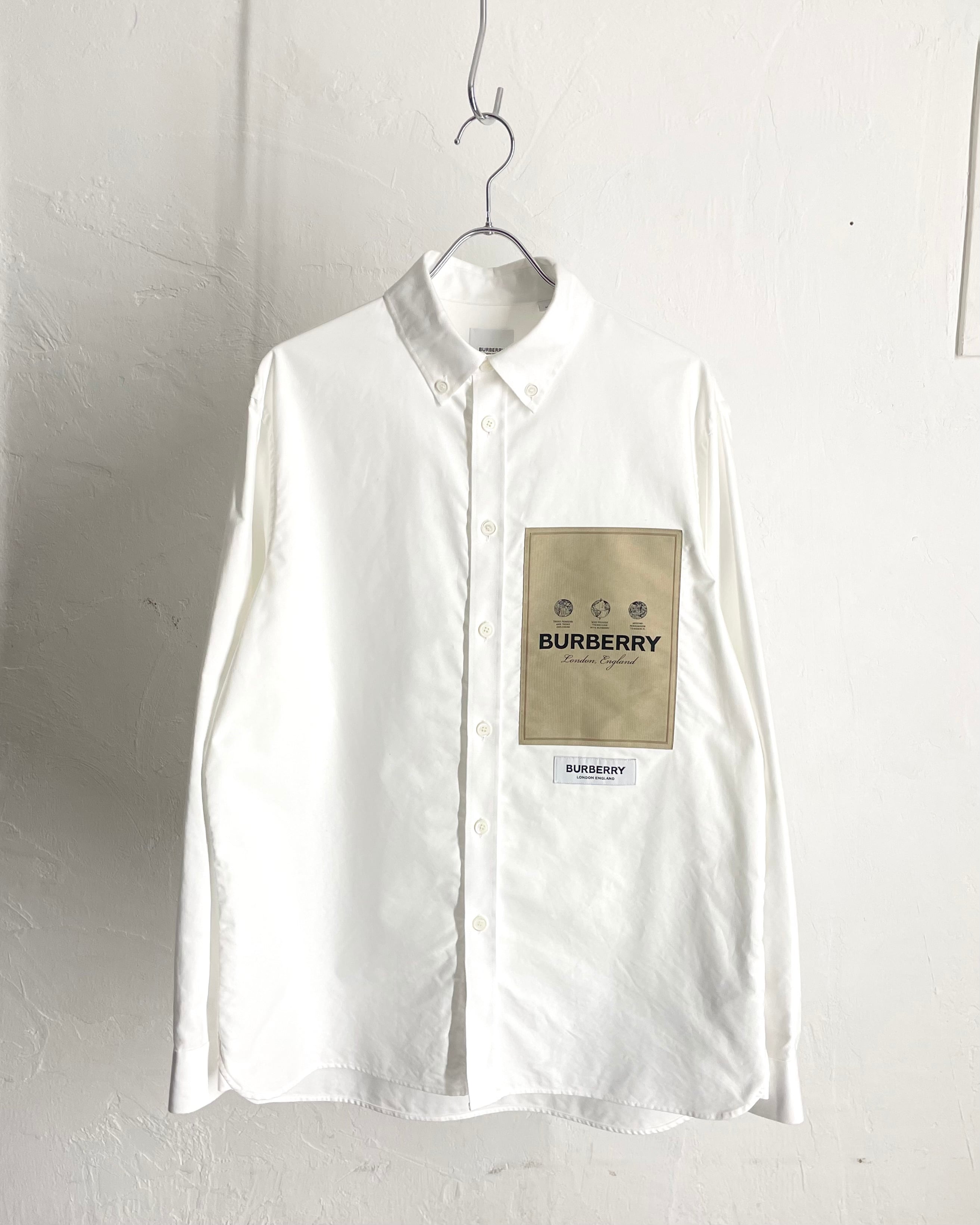 2022 Pre-Fall Burberry Logo Label Oxford Shirt