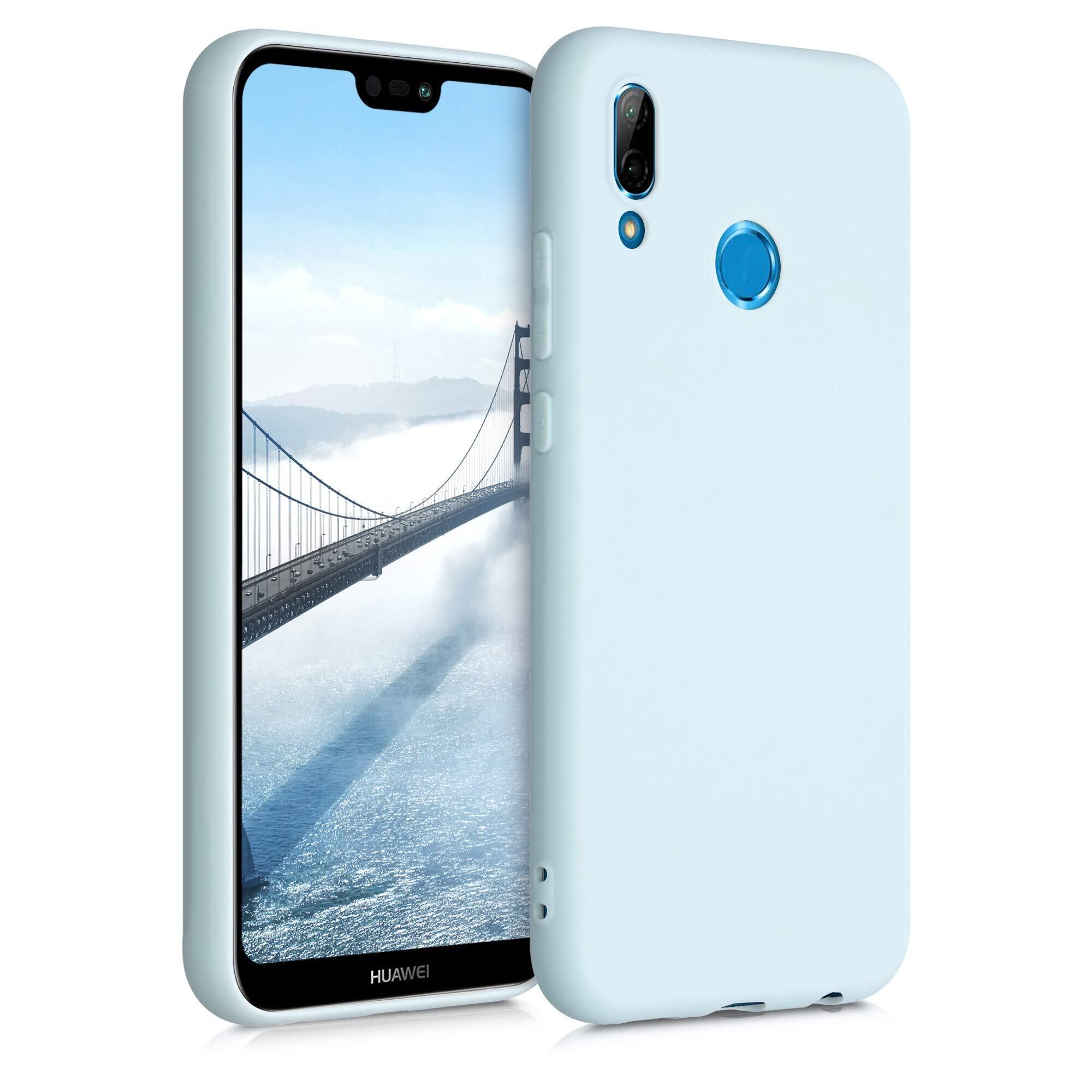【人気】kwmobile スマホケース Huawei P20 Lite対応 ケース - 耐衝撃 滑り止め ソフト TPU シリコン - クール ミント