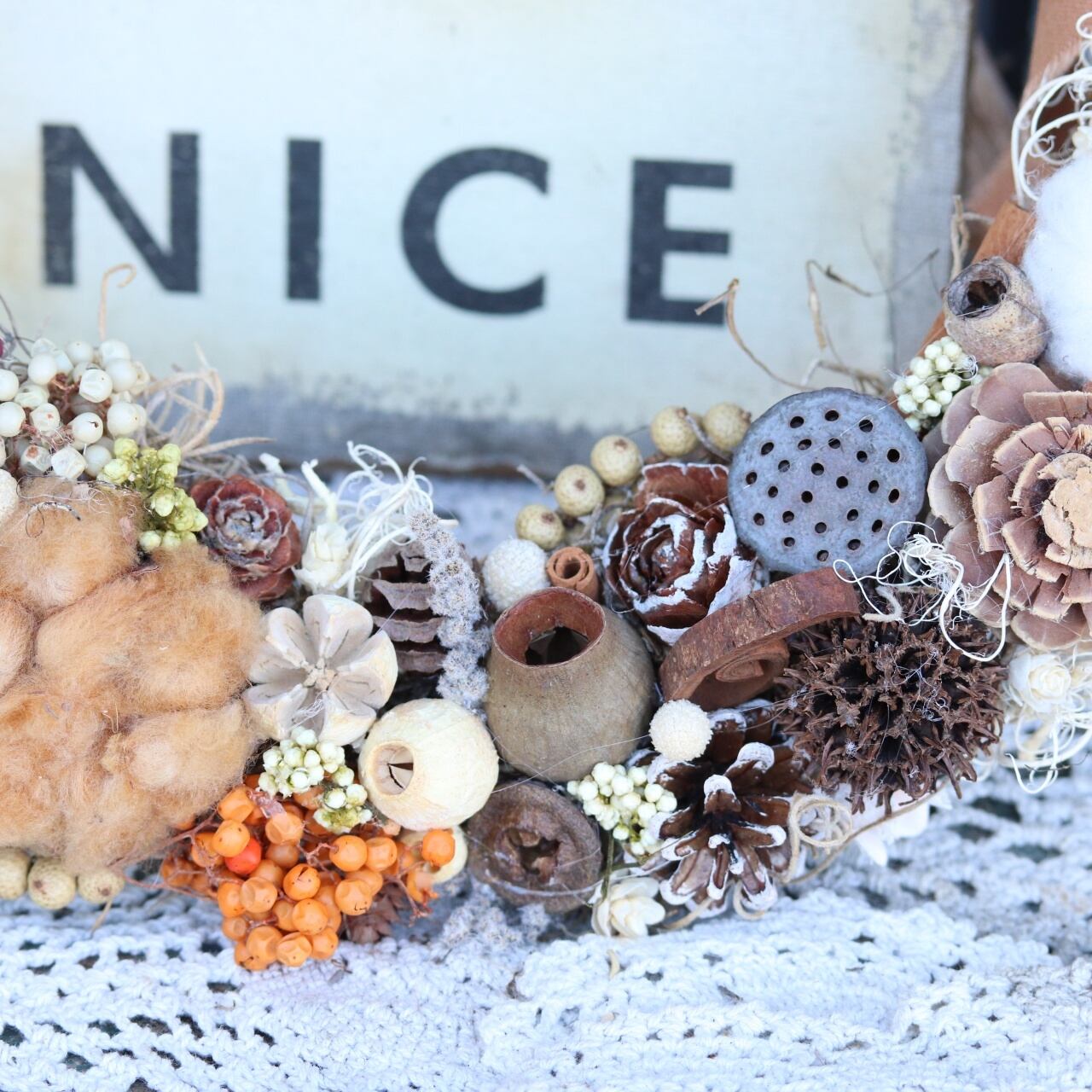 自然の恵みナチュラルリース （季節を楽しむボタニカルリース 自然の  