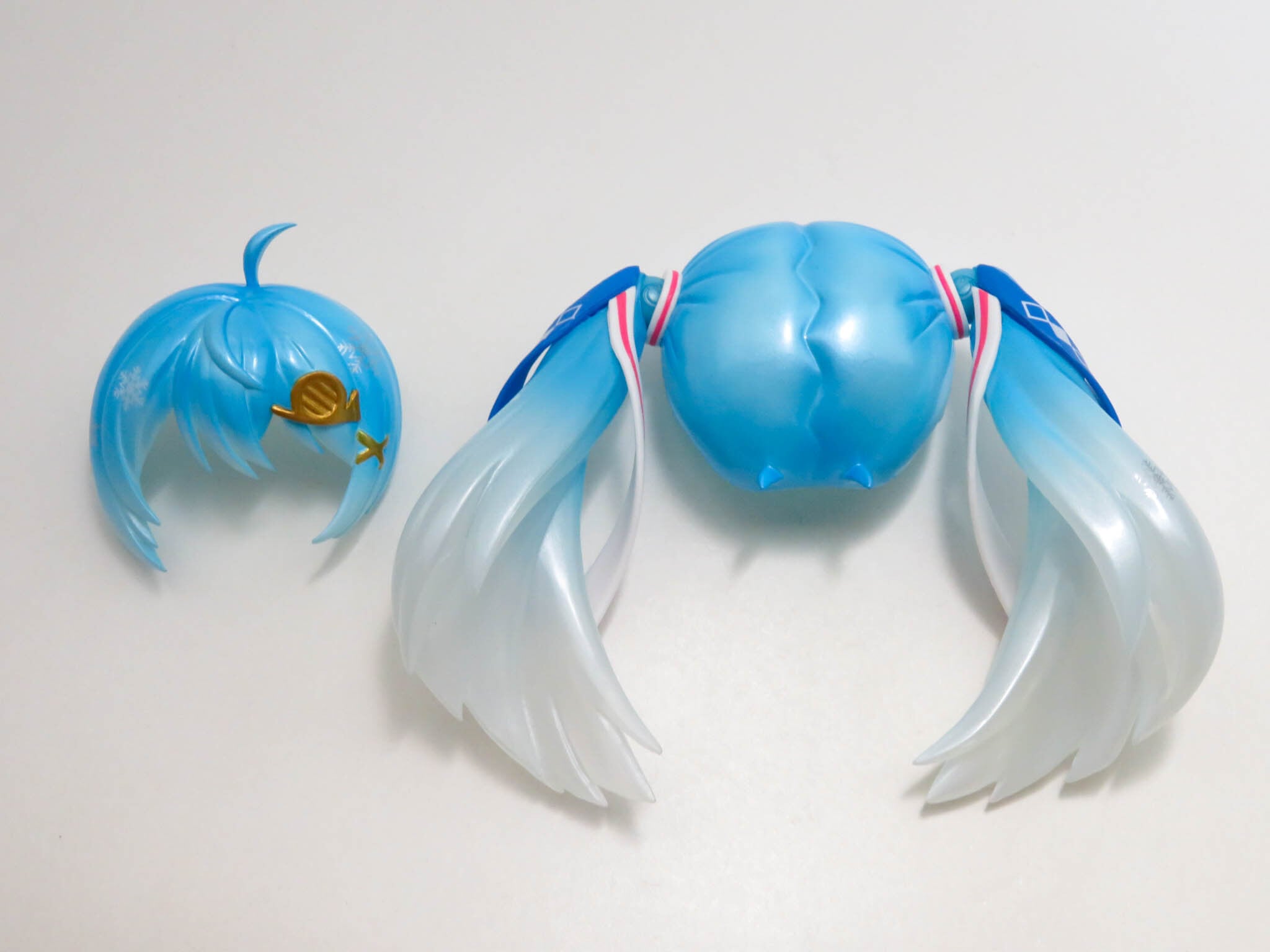 再入荷(A−ランク)【1250】 雪ミク Snow Parade Ver. 髪パーツ ツインテール ねんどろいど