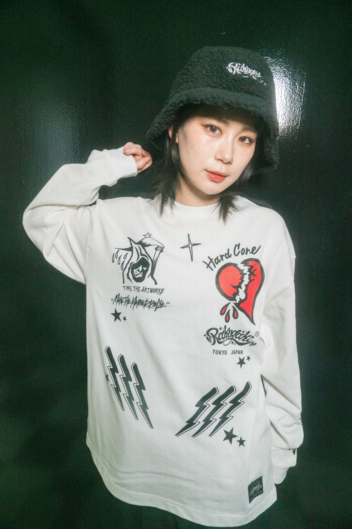“Revival Seriese” Long T-Shirts Vol.1 WHITE | RAKUGAKI ONLINE STORE
