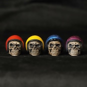 VINTAGE HELL'MET VALVE CAP /Yellow