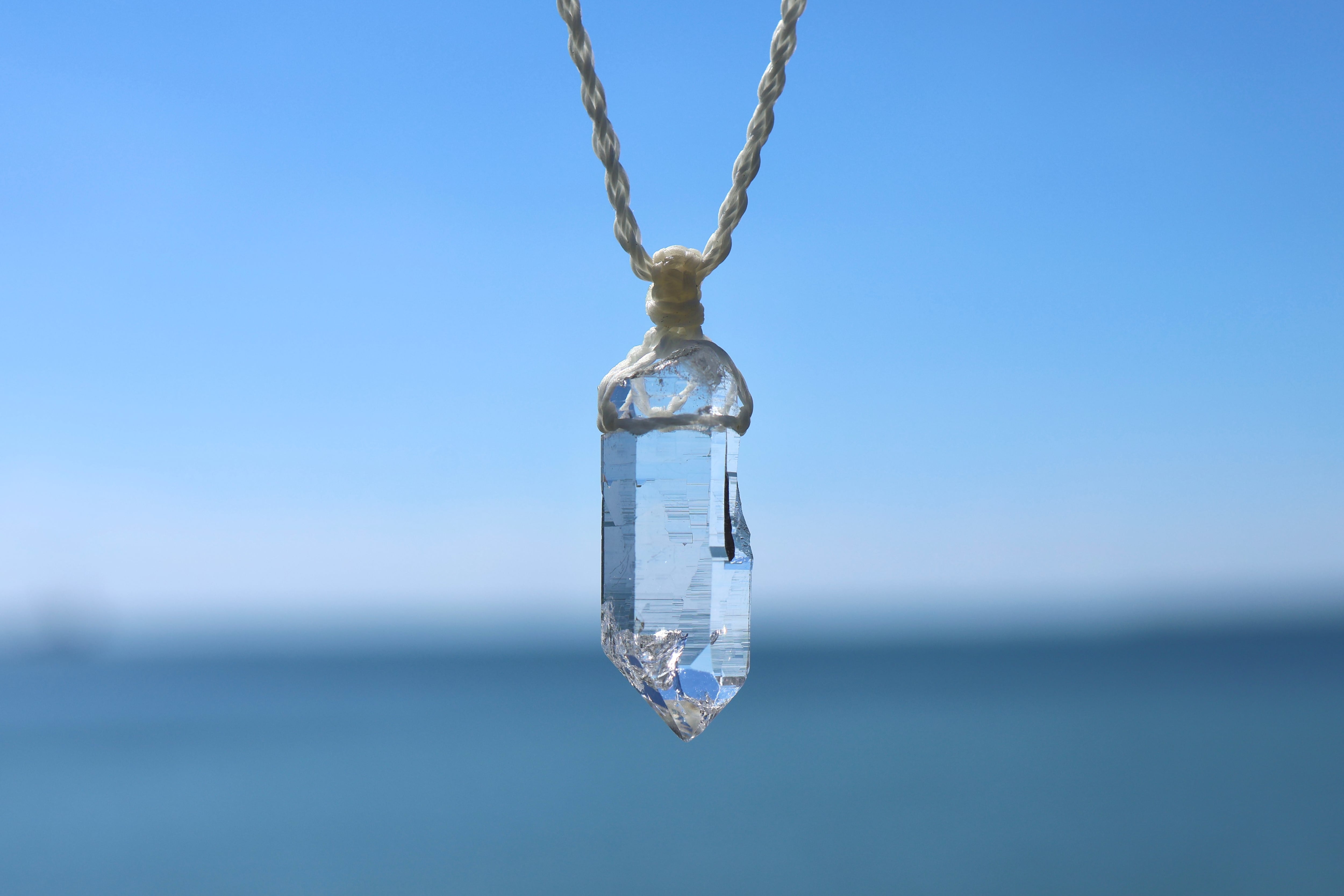 水晶　ネックレス ヒマラヤ水晶ネックレス マニハール産 | 石垣島の夜光貝アクセサリーと