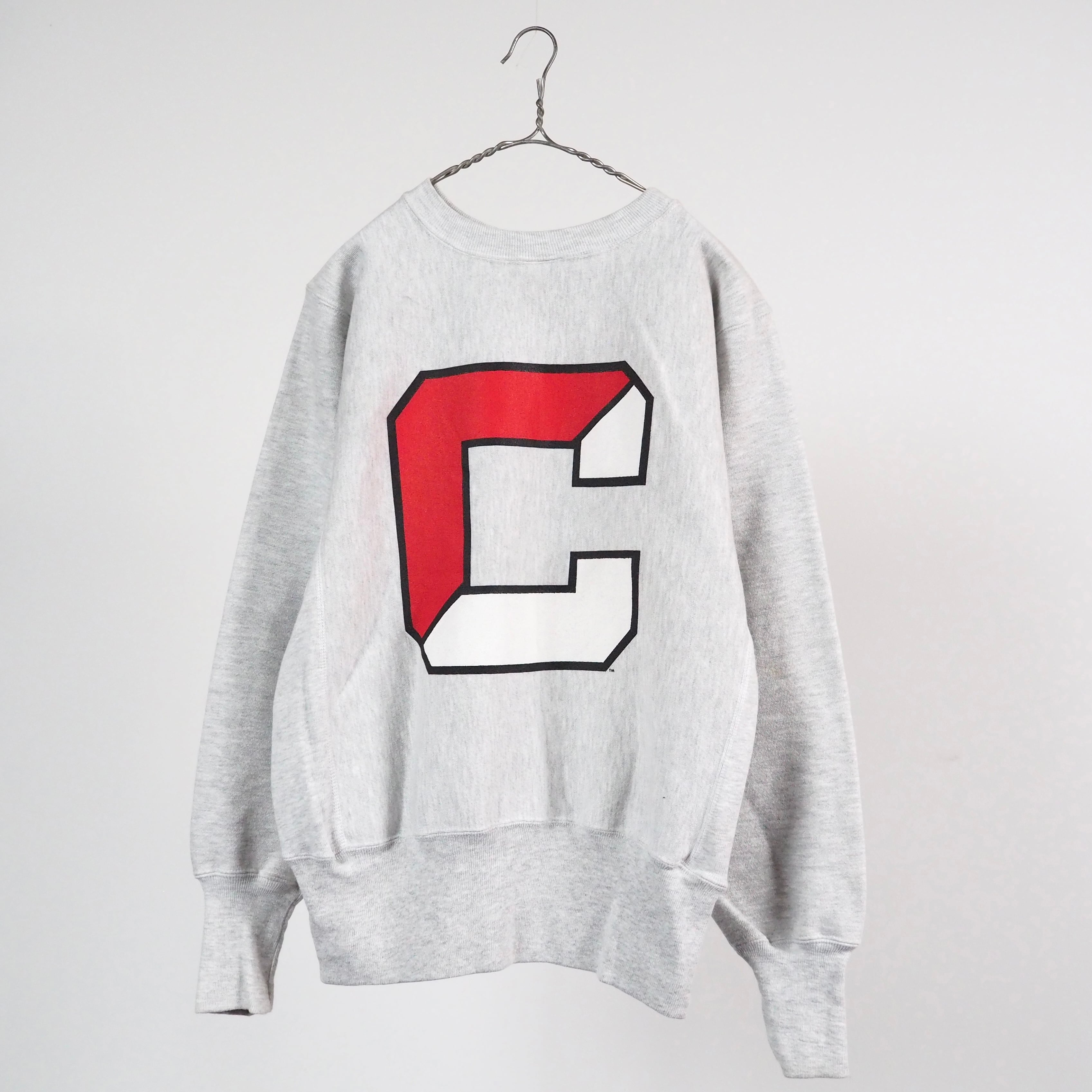 MINT》Champion two sided print Reverse Weave sweatshirt S 90's