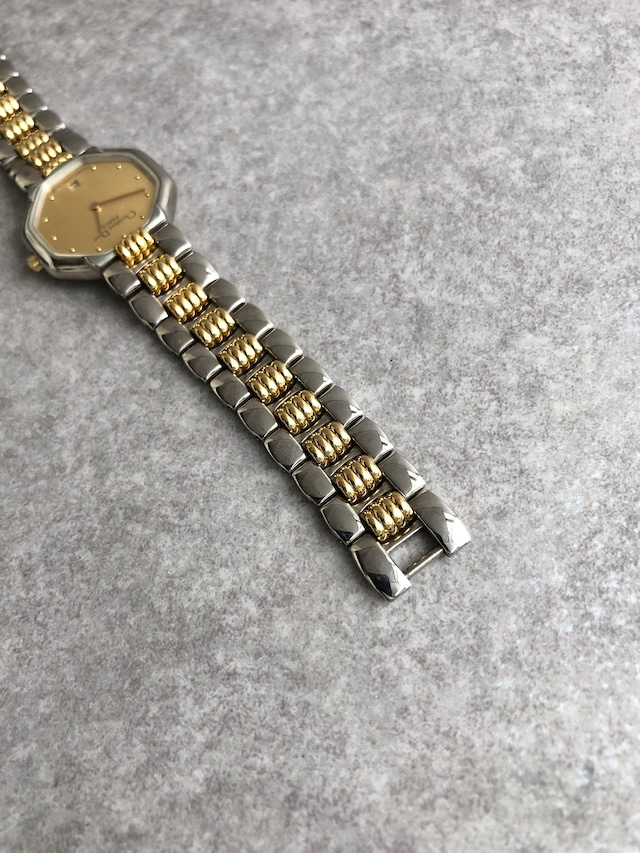 Christian Dior クリスチャン ディオール オクタゴン 腕時計 ゴールド ステンレススチール vintage ヴィンテージ オールド dyf2ss