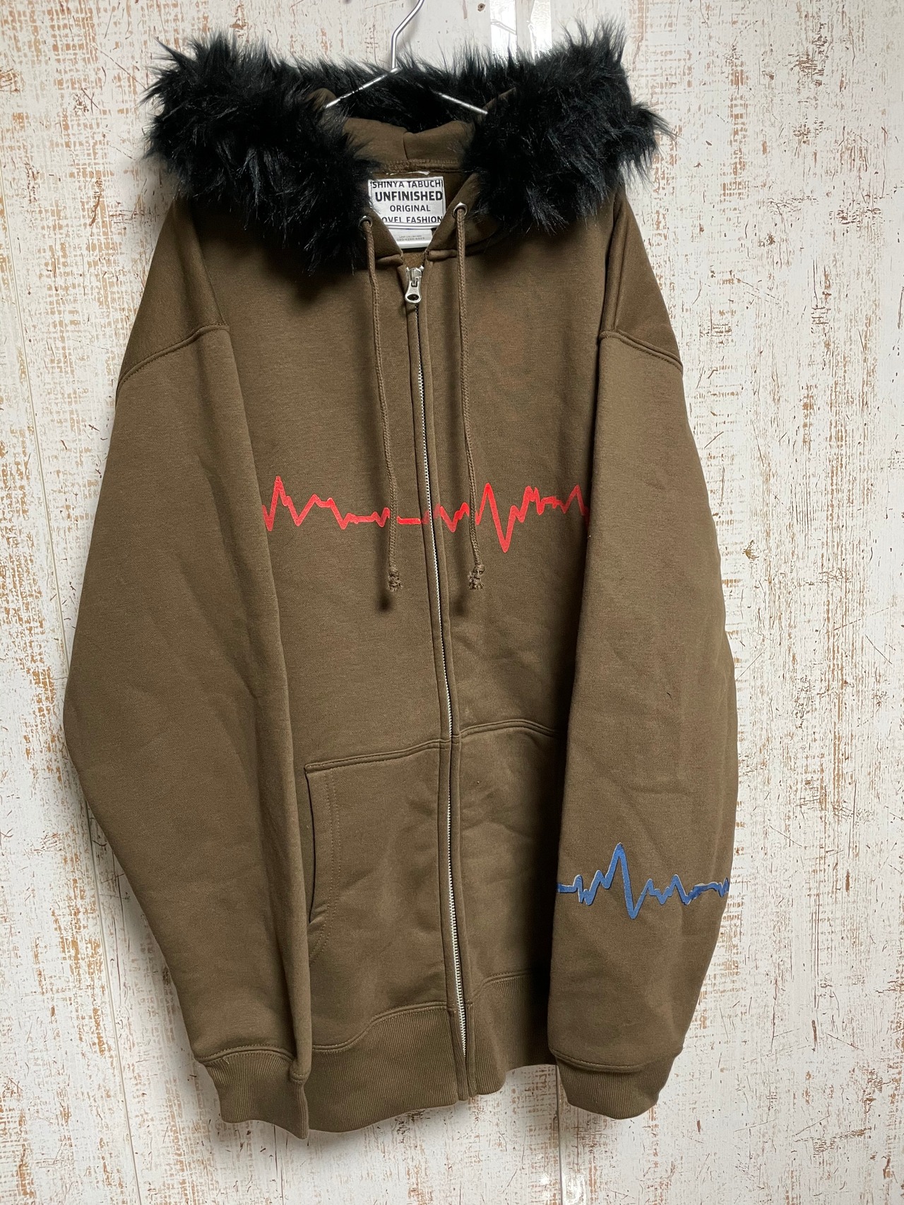 UNFINISHED心臓パーカー　生きると言うこと　