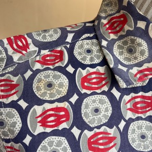 50's geometric print short sleeves shirts