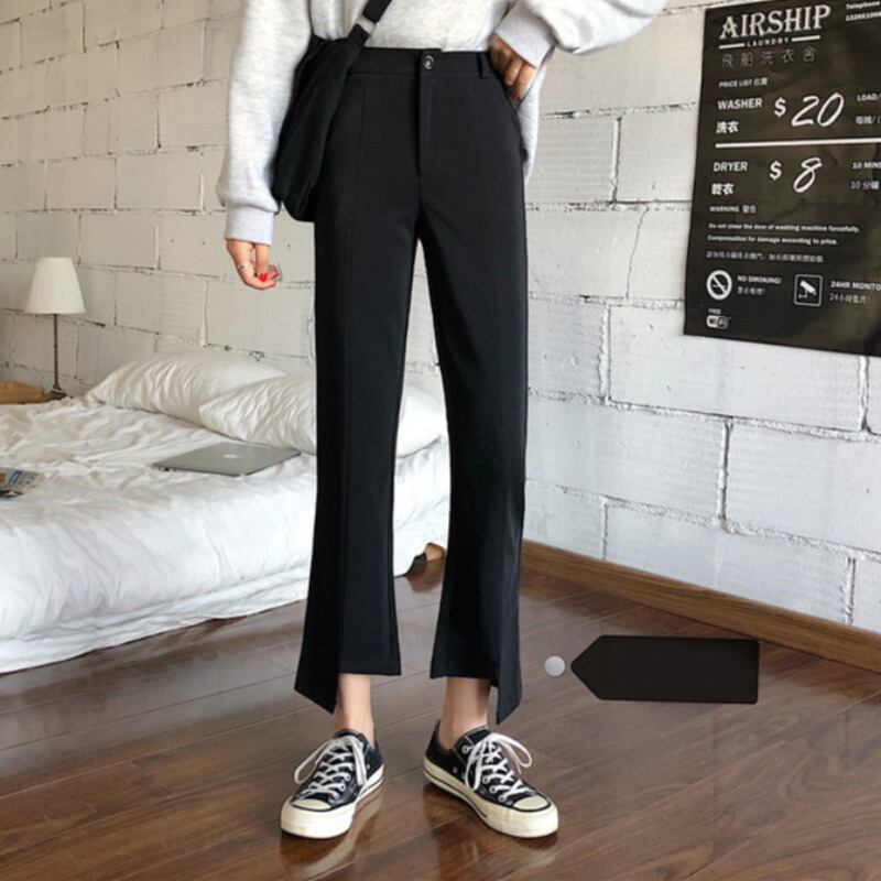 2020年夏のレトロスリムスリミングスプリットスーツパンツハイウエストカジュアルショートパンツの新バージョン YY-ファッション71256997053