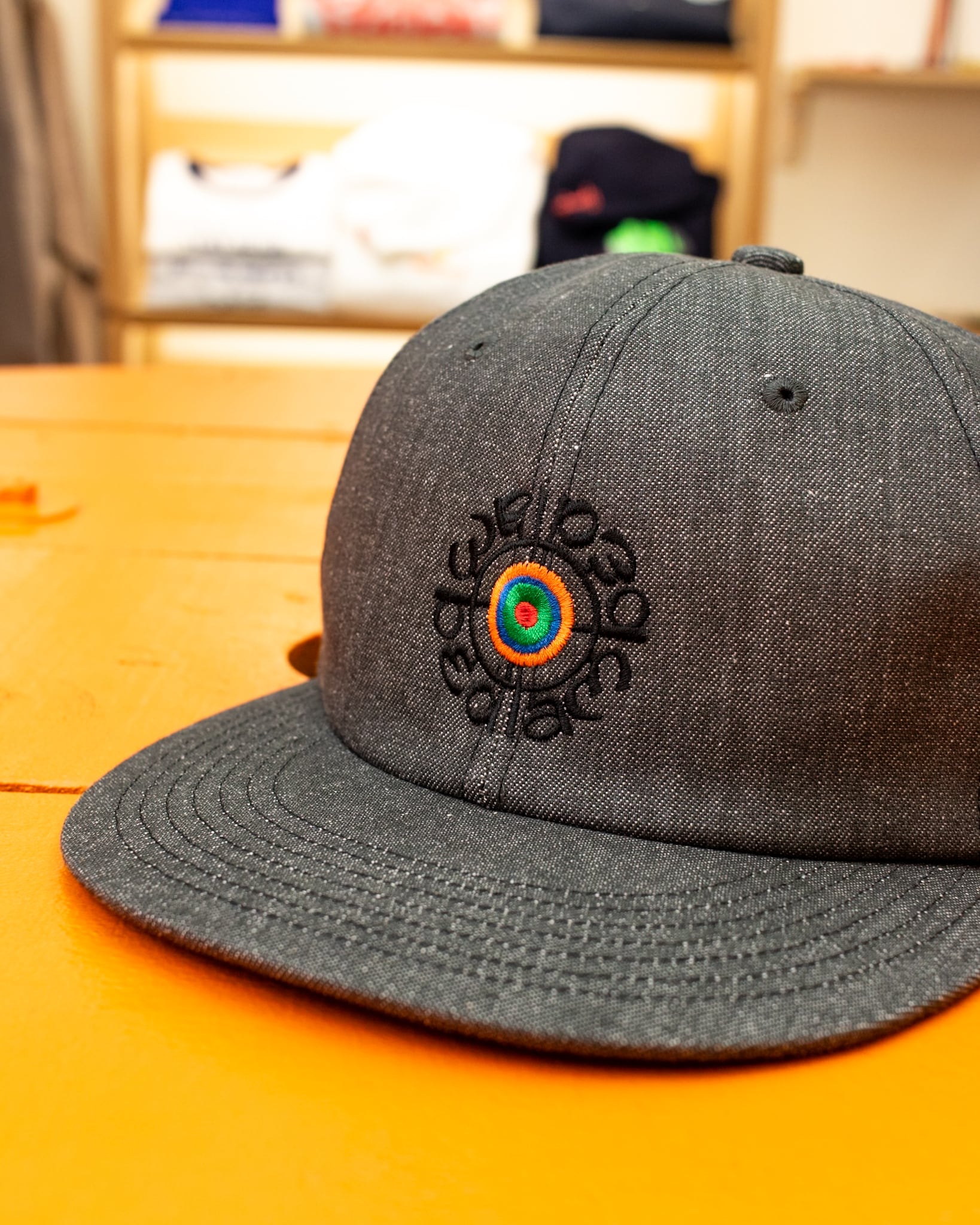 bedlam target cap オレンジ 刺繍ロゴ キャップ 最終価格 Bedlam Target Nylon Cap Orange Made in Japan / ベドラム ターゲット